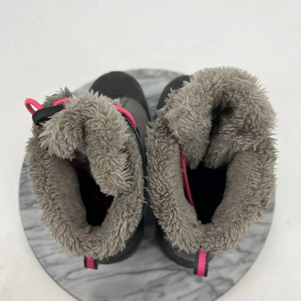 Columbia‎ Youth 4 Boots Bugaboot II 200 Gram Faux Fur Winter Gray Pink BY5956